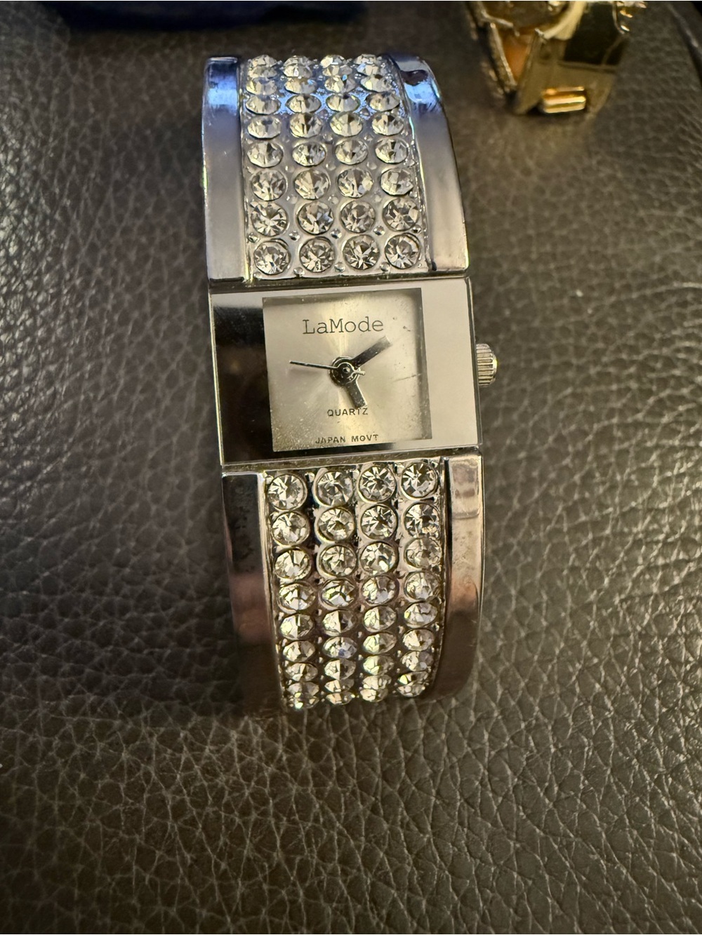 Silver Crystal Bracelet Watch